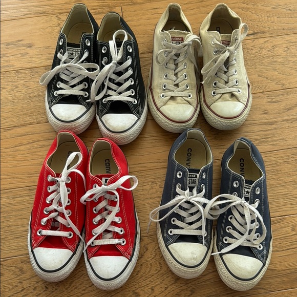 Converse Shoes - 4 pairs Converse Sneakers Classic Canvas Low-Top